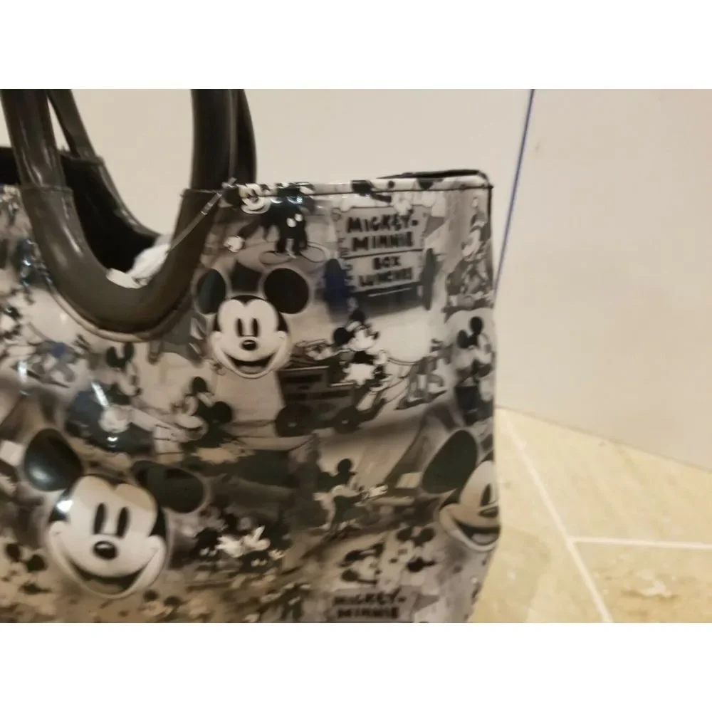 Walt Disney Bag Mickey‎ Minnie Box Lunches Vtg Cartoon look Comic Handbag Purse